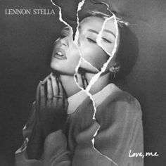 the cover art for lemon stella's new album, love me with two women looking at each other