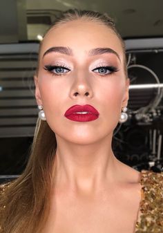 Wedding Makeup Red Lipstick, Fall Wedding Makeup, Makeup Cantik, Magic Makeup, Prom Eye Makeup