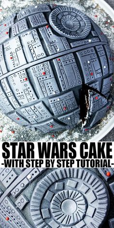 Easy Star Wars Cake, Star Wars Cake Diy, Star Wars Food, Star Cake, Cake Liner, Marshmallow Fondant, Star Wars Cake