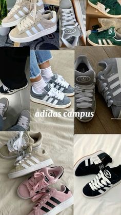 #fashion #Men  #Women #Shoes #Herbst #Frühling #Winter #Sommer #aesthetik #life #new #outfit #style #love #weekend #outside #forever #selfcare #lifestyle #vibe #vibes #all #we #fyp #adidas #foryou #fy #selflove #me    #you Adidas Campus Shoes, Shoe Hacks, Pretty Sneakers, Trendy Shoes Sneakers, Preppy Shoes, Pretty Shoes Sneakers, Shoes Hack, Shoes Outfit Fashion, Cute Nike Shoes