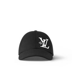 LOUIS VUITTON® - Lv Smash Cap - Black Luxury Visor Baseball Cap For Streetwear, Luxury Streetwear Baseball Cap, Luxury Baseball Cap For Streetwear With Visor, Luxury Curved Visor Hat For Streetwear, Luxury Snapback Hat With Logo, Luxury Logo Snapback Hats, Modern Black Snapback Hat, Modern Black Streetwear Hat, Black Hat With Logo And Curved Brim