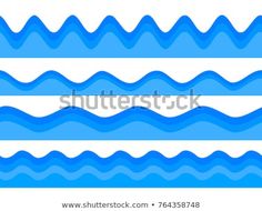 blue water waves on white background with clippings stock photo © shutterstocker