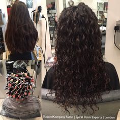 Permed Hairstyle, Large Spiral Perm, Curl Perm, Loose Perm Long Hair, Long Permed Hair Before And After, Long Permed Hair, Curly Perm Before And After, Modern Perm