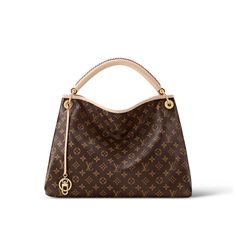 I purchased this bag on 4/10/23 directly from Louis Vuitton. I’ve carried it anywhere from 10-12 times. I LOVE this bag but it’s slightly too big for me. Leather trim has minor markings but still has a light patina overall. Interior is like new. Comes with original receipt, tags, dust bag, storage box and shipping box. Made in Spain. Note, as of a January 2021, Louis Vuitton ceased using interior date codes and began using an interior chip to authenticate their products, so this bag does not hav Louis Vuitton Art, Tas Lv, Pochette Louis Vuitton, Stile Casual Chic, Louis Vuitton Artsy Mm, Louis Vuitton Store, Mm Monogram, Louis Vuitton Artsy, Womens Designer Bags