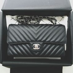 Black Side Bag, Lipstick Holder, Chanel Caviar, Side Bags, Day Bag, Classic Flap, Flap Bag, Chanel Classic Flap, Continental Wallet