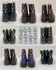 "Welcome to some of my selection of Doc Marten charms 🤗 LISTING REVAMPED 04.11.2023 - I hope you like the new style! For ease of searching the listings I shall tag them as \"Docs Pentagram\", \"Docs Skull\" etc.  Your search within the shop should bring up what you are looking for using the search style as above.  If not, then I may not yet have it listed. I shall keep adding listings as quickly as possible!  If there is something specific you require, please do message me and I shall see if I have a pendant readily available or order it in for you. Fitted with a stainless steel jump ring (for strength and longevity) onto a silver tone alloy decorative pendant bail and mounted on a platinum coloured zinc alloy spring O Rings measuring approximately 27mm outer diameter, 4mm thick with a 20 Epic Clothes, Boot Chains, Pendant Bail, Boot Shoe, Pendant Bails, Eye Pins, Boot Accessories, Doc Martens, Jump Rings