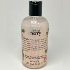 New/Sealed Hard To Find Scent Shampoo, Shower Gel & Bubble Bath 8oz Philosophy Shower Gel Christmas, Philosophy Body Wash, Philosophy Shower Gel, Dream Wishlist, Xmas Wishlist, Bath Gel, Flowers Wallpapers, Smell Goods, White Cherries