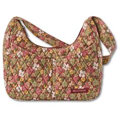 PRICES MAY VARY. Autumn Garden Floral: A charming feedsack-inspired floral print on 100% cotton. Features rich, deep reds and soothing greens, accented by touches of yellow and light cream. Handbags and wallets are lined with 100% cotton. Sized Just Right: Not too big and not too small, the Blakely quilted purse measures 11" wide, 9.5” high at the sides (7" in the middle), and 4" deep. It’s the perfect size hobo-style pocketbook to carry everything you need, and the secure top zipper closure kee Budget Wallet, Quilted Purse, Fabric Handbags, Floral Purse, Fabric Purses, Quilted Purses, Hobo Shoulder Bag, Lightweight Quilt, Hobo Style