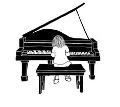 Grand Piano Sketch | ... new business teaching piano and asked if i d like to give a shot Girl Playing Piano Drawing, Draw Piano, Playing Piano Illustration, Playing Piano Drawing, Piano Drawings, Pianist Drawing, Girl Playing Piano, Piano Drawing, Piano Girl