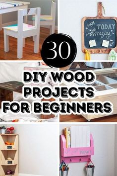 some wooden projects for beginners that are easy to make and great for home decor