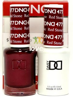 Item Description DND Daisy Gel Polish Soak Off 0.5fl.oz LED/UV Duo DND477- Red Stone Size 15ml/0.5fl.oz Comes with original box 100% AUTHENTIC - MADE IN USA Payment Details Please make payment through  Shipping Details No APO/FPO Delivery Our price does not include taxes, VAT, or other hidden charges. We only ship to the address listed on your Paypal account, If you would like to send to a different address, please change it prior to checking out your purchases. Paid orders will be shipped out w Dnd Christmas Colors, Christmas Red Dip Nails, Dnd Red Gel Polish Colors, Dnd Gel Polish Colors Winter, Dnd Red Gel Polish, Holiday Red Nails, Dnd Fall Nail Colors, Dnd Gel Polish Colors, Dnd Polish