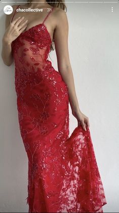 Red Beaded Dress, Prom Dress Ideas, Red Maxi Dress, Hoco Dress, Classy Prom Dresses, Red Maxi, Cute Prom Dresses