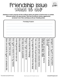 a printable worksheet to help students learn how to use the word friend