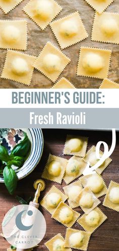 the beginner's guide to fresh ravioli with spinach and parmesan cheese