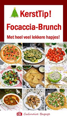 the cover of kerst tip focaccia - brunch is shown