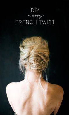 Messy French Twist, French Twist Hairstyle, French Twist Tutorial, Messy French Twists, Twist Tutorial, Beach Waves Hair Tutorial, Twist Hairstyle, Diy Wedding Hair, French Twists