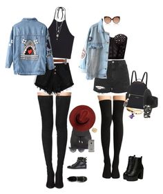 "punk rock" by audrey-balt ❤ liked on Polyvore featuring Topshop, Linda Farrow, Henri Bendel, Alexander McQueen, rag & bone, Tamara Mellon, Michael Kors, LIUâ¢JO, Monki and Chicnova Fashion Cute Punk Rock Outfits, Emo Mode, Indie Outfits Grunge, Fashion Alternative, Punk Rock Outfits, Tamara Mellon, Rock Outfit, Rock Outfits, Black Jean