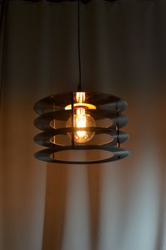 a light that is hanging from a ceiling