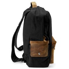 * Adjustable shoulder straps
 * Lined interior protects your stuff 
 * Designated spot for your laptop Phone Store, At The Airport, Rip Curl, Men's Backpack, Black Canvas, Black Tan, Black And Tan, Sling Backpack, Emporio Armani