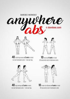 an exercise poster showing how to do the exercises for women in their 30's