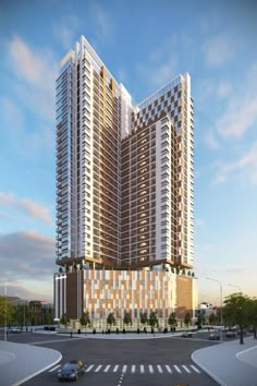 an artist's rendering of two high rise buildings