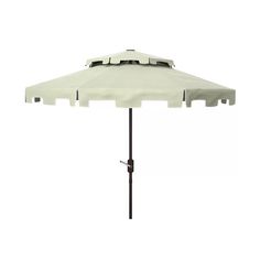 an open umbrella on a white background