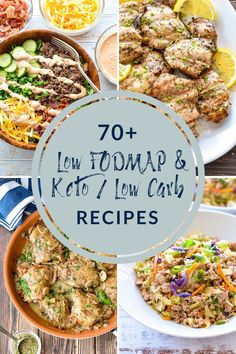 the top ten low - fodmap and keto / low carb recipes