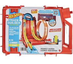 the hot wheels track builder set is in its box