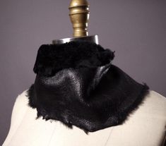 This scarf collar is handmade from faux fur genuine leather. This leather is beautiful and high quality. The straps are made from thick genuine leather. It's reversible and you can fold it to show the fur side as well. Zoom in to see the details! One size fits most (S-M-L-XL). Check out my other genuine leather scarves and accessories! Thank you for looking. Here is the link! See All One-of-a-Kind Items - Leather Belts - Clothing - Accessories: www.etsy.com/shop/Suniq Leather Scarf, Cloth Belt, Leather Belts, Goth Fashion, Small Gifts, Scarf Accessory, Belts, Faux Fur, Genuine Leather