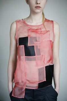 Sheer Patchwork, Wearable Art Clothing, Clothing Details, Refashion Clothes, Art Clothes, Upcycle Clothes, Sewing Clothes, Diy Fashion, Diy Clothes