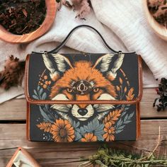 Conjure up the magic and mystery of the forest with our Whimsigoth Bag. Crafted from canvas and imbued with the charm of dark cottagecore, this enchanting satchel bag brings an edge of witchy elegance to your aesthetic. Let the mystic animal fox guide you on your journey as you effortlessly cross the city or countryside. Gift it to someone special or make it your own – the forest core and goblincore communities will certainly approve. Dark Cottagecore Fashion, Unique Accessories