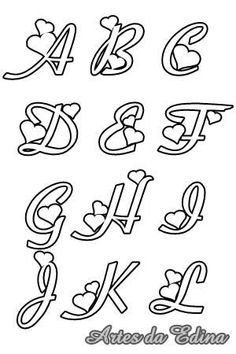 the alphabets and numbers are drawn in black ink on a white background, including one letter