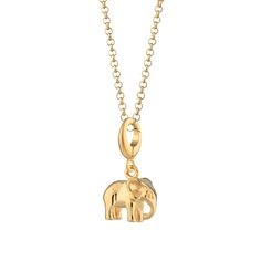 This gold elephant charm necklace makes the perfect gift for that loyal someone who has patience, strength and wisdom, not to mention an amazing memory. Whether this person is you mum, your girlfriend or your best friend, this elephant charm is bound to provide another great memory.  All our charms attach with a clip-on clasp and are compatible with all other leading charm jewellery brands. Simply clip-on or slide-on to a chain, charm bracelet or charm carrier necklace.  All Lily Charmed jewelle Elephant Necklace Gold, Elephant Charm Necklace, Chain Charm Bracelet, Elephant Jewelry, Goddess Jewelry, Gold Elephant, Gold Coin Necklace, No Thanks, Elephant Necklace