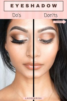 Eyeshadows Do's and Don'ts | Hacks Do's And Don'ts, Beauty Makeup Tips, Eye Make, Eye Shadow, Maquillaje De Ojos, Makeup Yourself, Makeup Nails