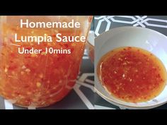 homemade lumpia sauce in a blender and under 10 mins to make it