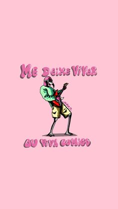 a pink background with an image of a man dancing and the words me bona vier