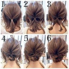 Easy Updos For Medium Hair, Easy Hair Updos, Up Dos For Medium Hair, Medium Short Hair, Girl Braids, Summer Hairstyles For Medium Hair, Peinados Fáciles Para Cabello Corto, Short Wedding Hair, Penteado Cabelo Curto