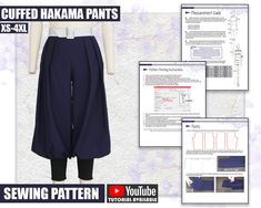 the sewing pattern is designed to be used for clothing and other items, including pants