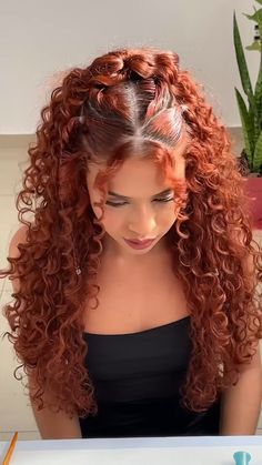 Curly Hair Dos, Κούρεμα Bob, Curly Hair Beauty, Fishtail Braid