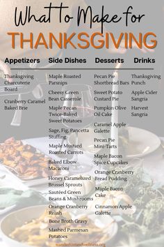 what to make for thanksgiving dinner menu