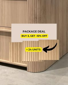 the package deal is on sale for $ 4, get 10 % off each unit