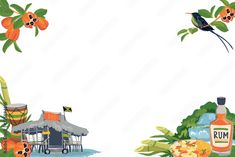 an image of tropical food and drinks