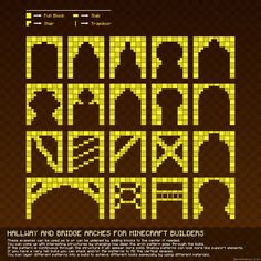 an image of the font and numbers for this game, which is made up of yellow squares