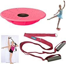 an image of a woman doing exercises on the exercise mat and other items to use