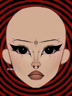 Maquillage Goth, Goth Eye Makeup, Futuristic Makeup, Korean Makeup Tips, Drag Make-up, Gyaru Makeup, Makeup Drawing, Doll Eye Makeup