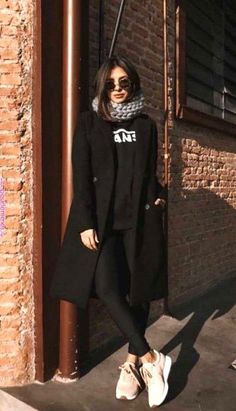 All Black Outfits For Women, Look Legging, Looks Black, Cute Winter Outfits, All Black Outfit, Sporty Outfits, Casual Winter Outfits, 가을 패션, Winter Fashion Outfits