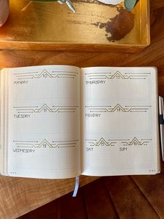 an open book sitting on top of a wooden table