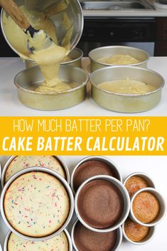 how much batter pan? cake batter calculator is the best way to bake cakes