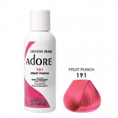 Buy Adore Hair Dye Semi Permanent Hair Dye Colors online in London Beautizone UK. Fill Your Cart With Beautiful Color a vibrant burst of luxurious color without any harmful chemicals. Available in over 56 shades beautiful, vibrant colors. Offering fast delivery with 5% discount and free delivery on orders above £50. Adore Hair Dye, Permanent Hair Dye Colors, Semi Permanent Hair Dye, Permanent Hair Dye, Fruit Punch, Permanent Hair Color, Hair Dye Colors, Hair Strand, Silky Hair