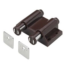 Double Magnetic Touch Latch, Brown (1-Pack) - Super Arbor Under Stairs Playroom, Cabinet Latches, Screen Door Latch, Latches Hardware, Magnetic Screen Door, Cabinet Latch, Hinges For Cabinets, Door Catches, French Doors Patio